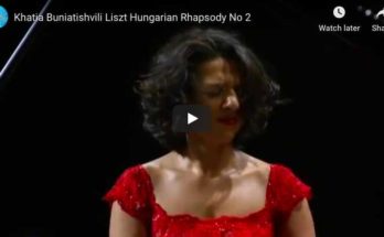 The pianist Khatia Buniatishvili performs Liszt's Hungarian Rhapsody No 2 for piano in C-Sharp Minor.