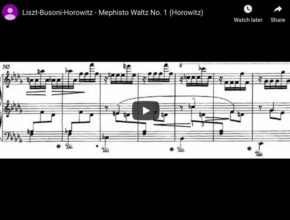 Liszt - Mephisto Waltz No 1 in A major - Horowitz, Piano
