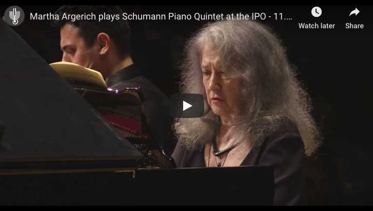 Schumann - Piano Quintet - Argerich, Piano, Israel Philharmonic Orchestra