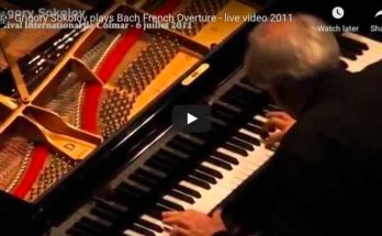 Bach - Overture in the French style, BWV 831 - Sokolov, Piano
