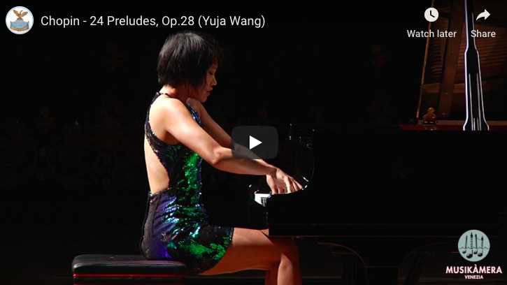 Chopin - Prelude No. 15 (Raindrop) in D-Flat Major - Yuja Wang, Piano