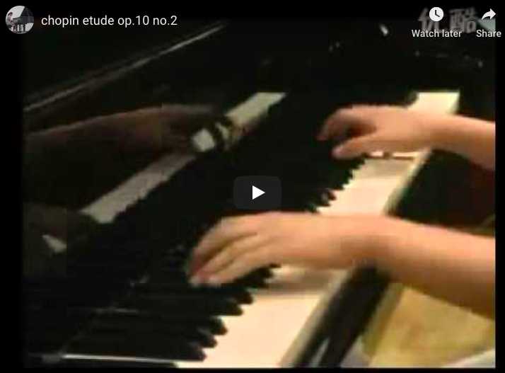 Chopin - Étude Op. 10 No. 2 - Wang, Piano