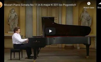 Mozart - Piano Sonata No 11 in A Major - Pogorelich, Piano