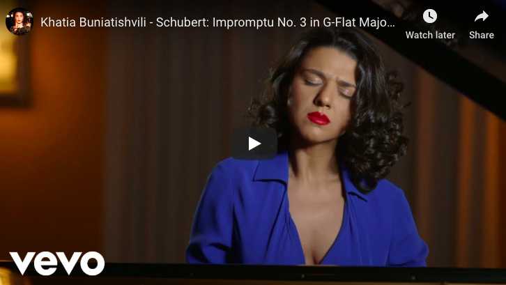 Schubert - Impromptu Op. 90 No. 3 in G-Flat Major - Buniatishvili, Piano