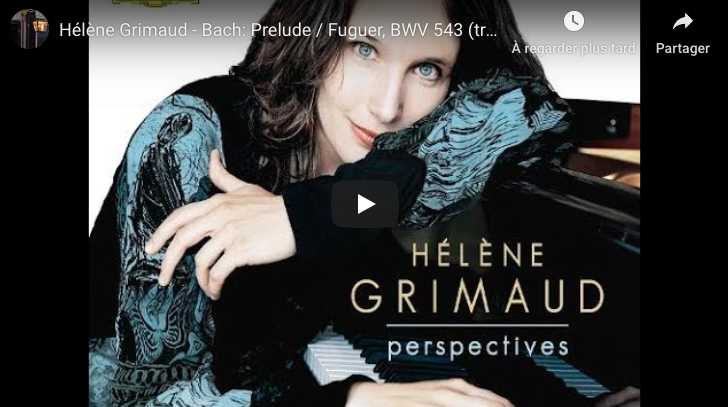 Bach-Liszt - Prelude and Fugue in A Minor, BWV 543 - Grimaud, Piano