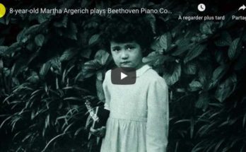 Beethoven - Piano Concerto No 1 - Argerich (8 years old), Piano