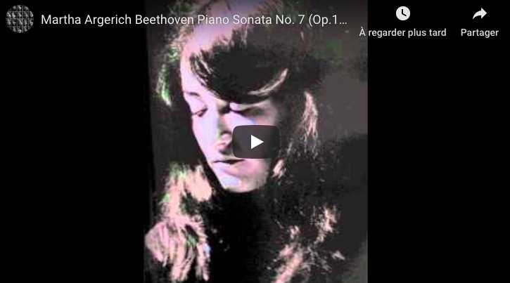 Beethoven - Sonata No 7 in D Major - Argerich, Piano