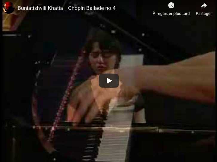 Chopin - Ballade No. 4 in F minor - Buniatishvili, Piano