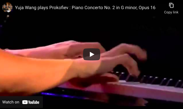 Prokofiev - Piano Concerto No 2 in G Minor - Wang, Piano