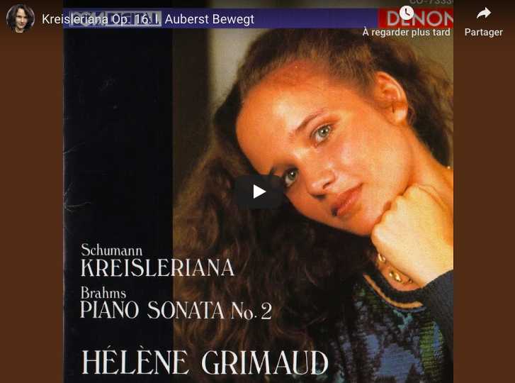 Schumann - Kreisleriana I (Auberst Bewegt) - Grimaud, Piano