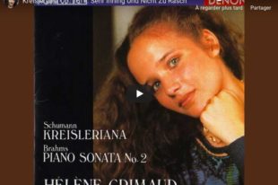 Schumann - Kreisleriana II (Sehr Inning Und Nicht Zu Rasch) - Grimaud, Piano