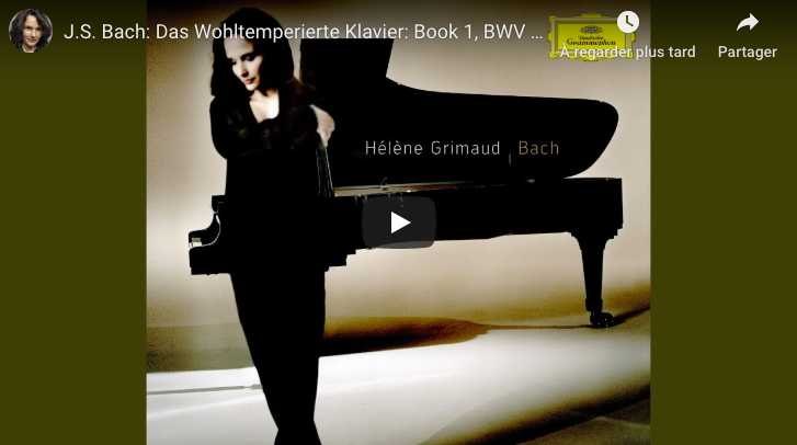 Bach - Prelude No 2, Book I - Hélène Grimaud, Piano
