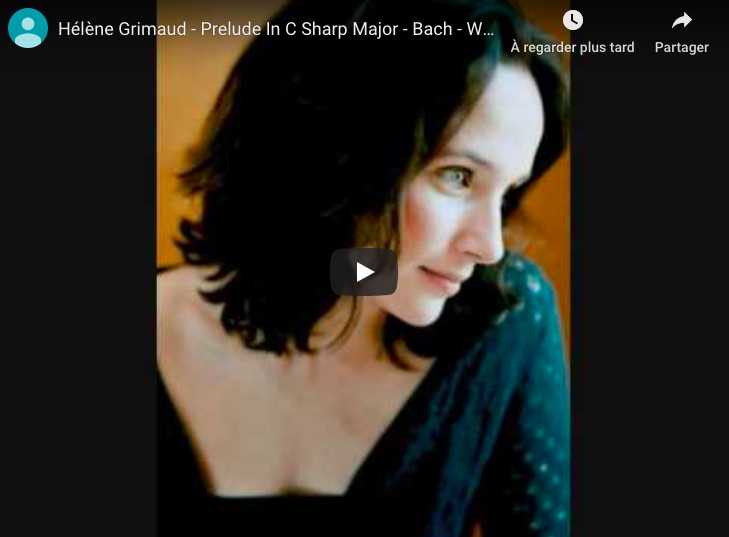 Bach - Prelude No 3, Book II - Hélène Grimaud, Piano