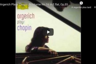 Chopin - Nocturne No 16 in E-Flat Major - Martha Argerich, Piano