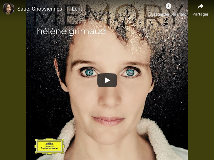Satie - Gnossienne No 1 - Hélène Grimaud, Piano