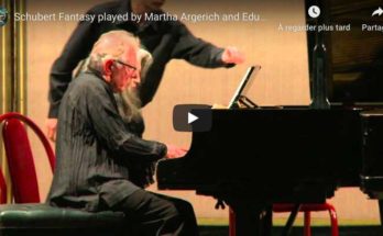 Schubert - Fantasia in F Minor - Martha Argerich & Eduardo Delgado, Piano
