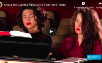 Schubert - Fantasia in F Minor - Khatia and Gvantsa Buniatishvili, Piano