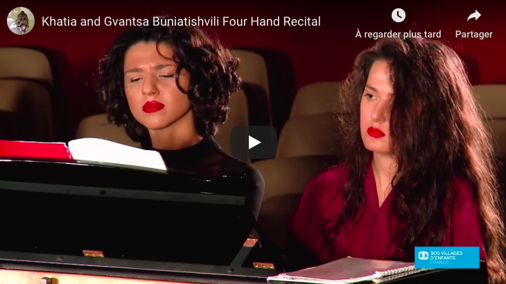 Schubert - Fantasia in F Minor - Khatia and Gvantsa Buniatishvili, Piano