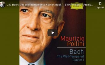 Bach - Prelude No 1 in C Major BWV 846 - Maurizio Pollini, Piano