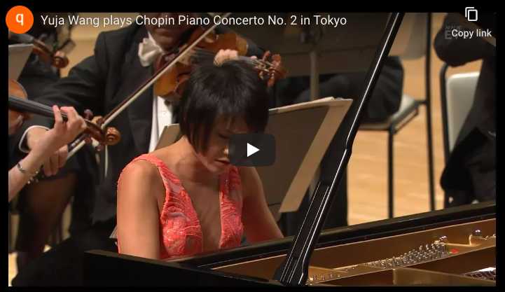 Chopin - Piano Concerto No. 2 in F Minor - Yuja Wang, Piano
