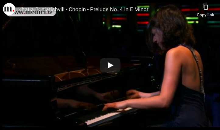 Chopin - Prelude No. 4 in E Minor - Khatia Buniatishvili, Piano