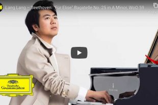 The pianist Lang Lang plays Beethoven's famous For Elise (Für Elise) composition