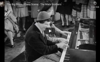 From the movie "The Big Store", Chico and Harpo play a piano duet ("Mamãe Eu Quero" in English "Mom, I want it").