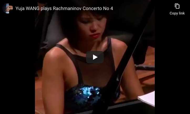Yuja Wang performs Rachmaninoff's Piano Concerto No. 4 in G Minor