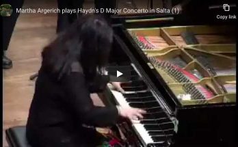 Martha Argerich performs Haydn's piano concerto No. 11 in D Major