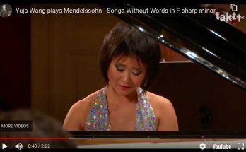 Yuja Wang performs Mendelssohn's Songs Without Words Op 67 No 2