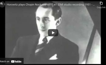 Chopin - Nocturne No. 19 - Horowitz, Piano