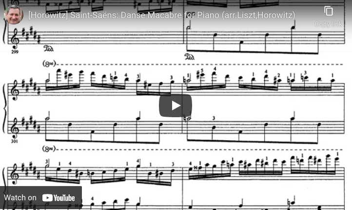 Saint-Saens/Liszt/Horowitz - Danse Macabre - Horowitz
