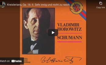 Schumann - Kreisleriana - Vladimir Horowitz, piano