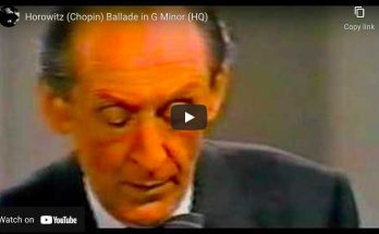 Chopin - Ballade No. 1 - Vladimir Horowitz, Piano