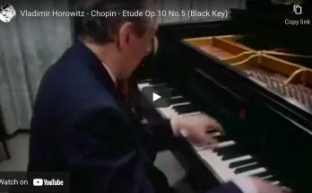 Chopin - Étude No. 5 (Black Key) - Horowitz, Piano