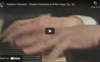 Chopin - Polonaise Heroic No. 6 - Horowitz, Piano