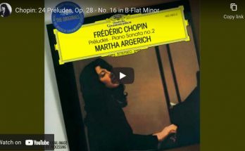 Chopin - Prelude No. 16 - Argerich, Piano