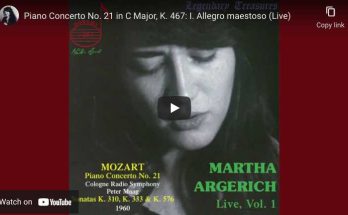 Mozart - Concerto No. 21 - Argerich, Piano