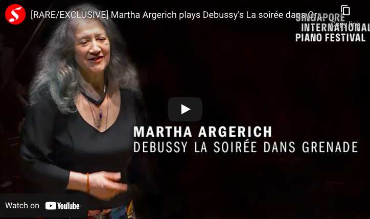 Debussy - La Soirée dans Grenade - Argerich, Piano