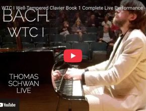 Bach - Prelude No 1 in C Major BWV 846 - Thomas Schwan, Piano
