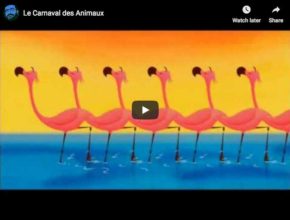 Le final (XiV) du Carnaval des Animaux du compositeur français Camille Saint-Saens représenté dans le dessin animé Fantasia 2000 de Walt Disney